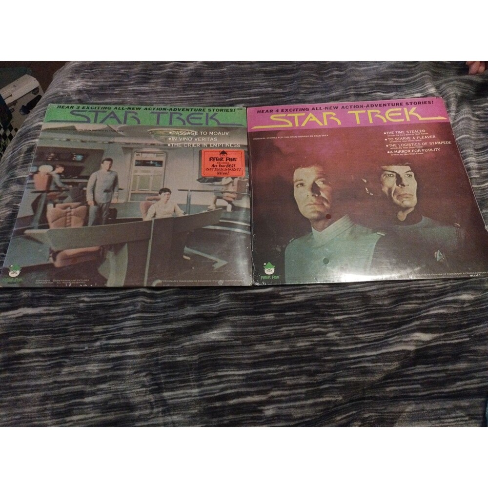 2 Sealed Star Trek Vinyl Records Peter Pan 8158 8169